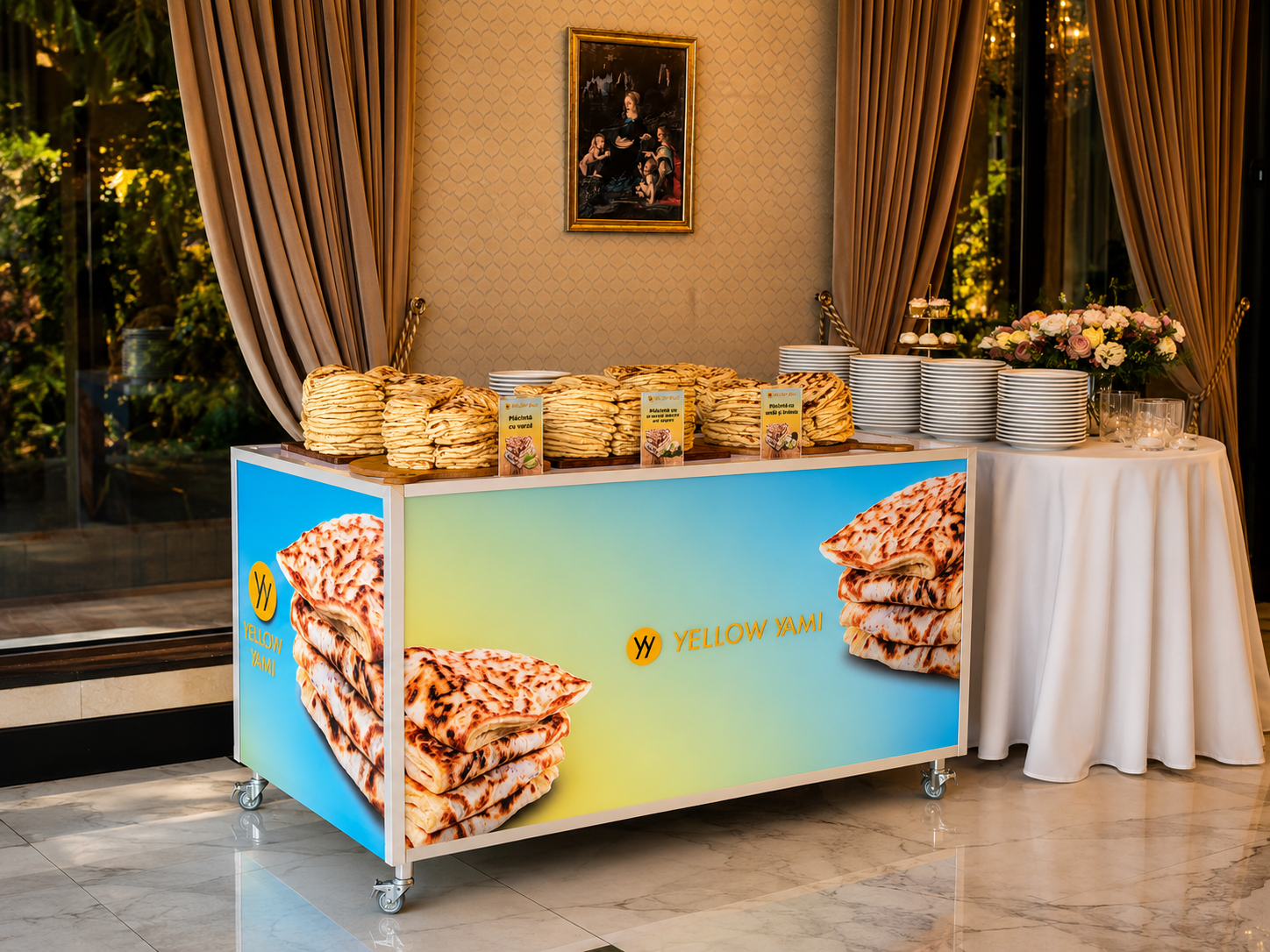 Stand Plăcinte Bar Yellow Yami la eveniment